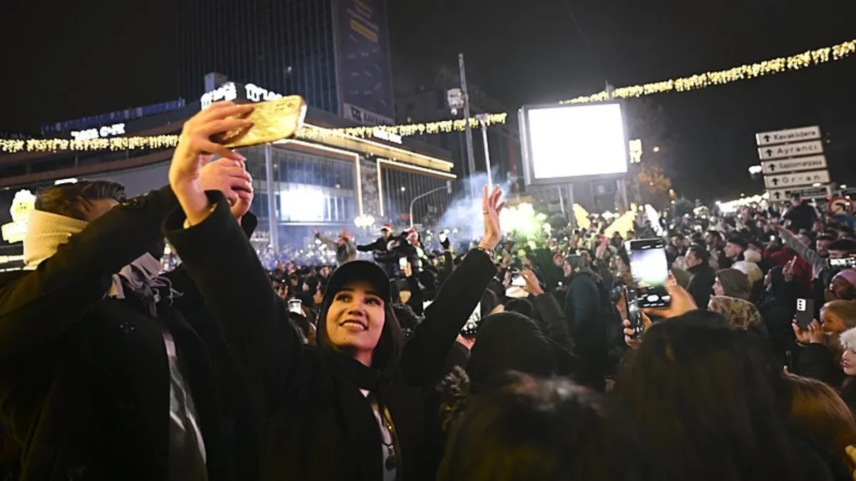Ankara’da Yeni Yıl Kutlaması: Görsel Şölen