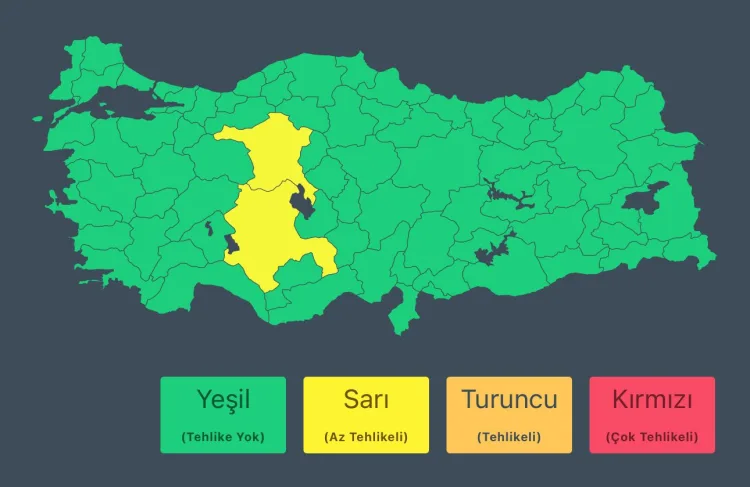 Ankara ve Konya’da Kuvvetli Yağış Uyarısı!