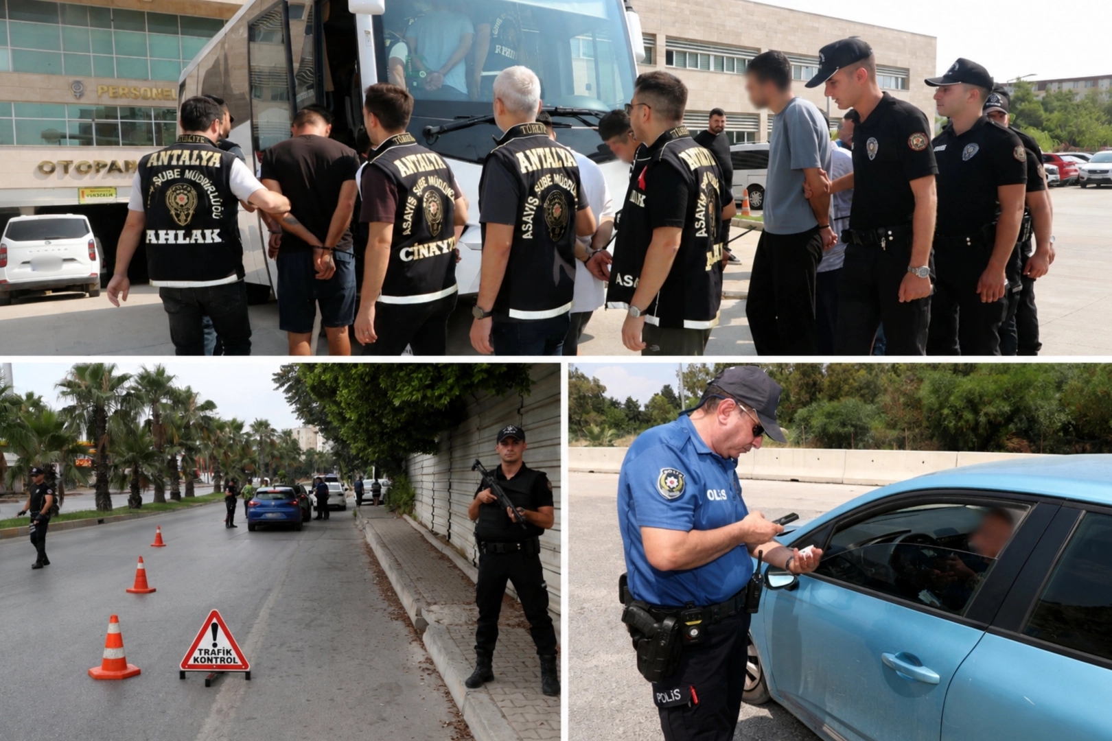 Antalya’da 2 Bin 23 Şahıs Yakalandı, 237 Tutuklandı