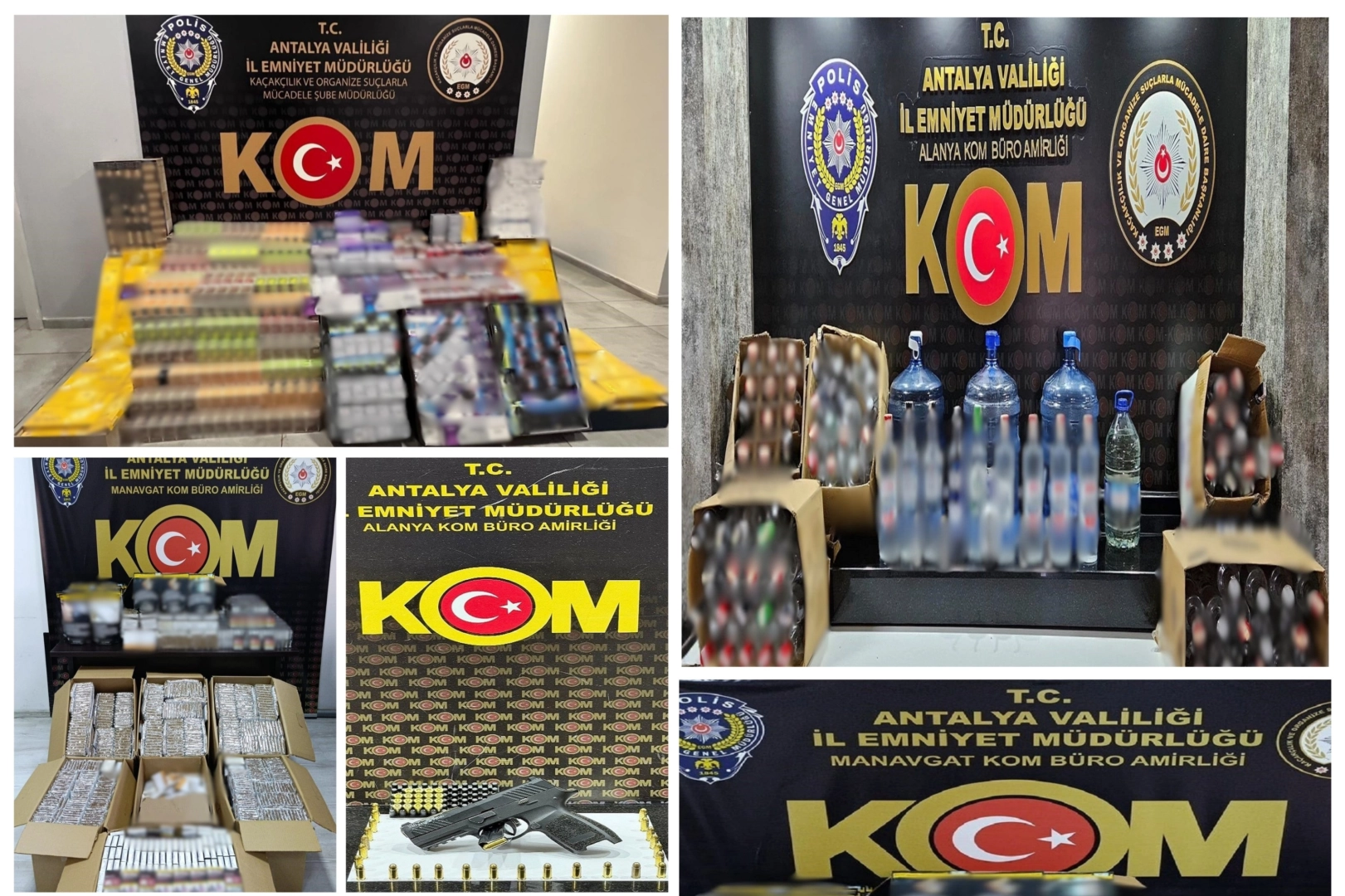 Antalya’da Kaçakçılık Operasyonları: 19 Gözaltı!