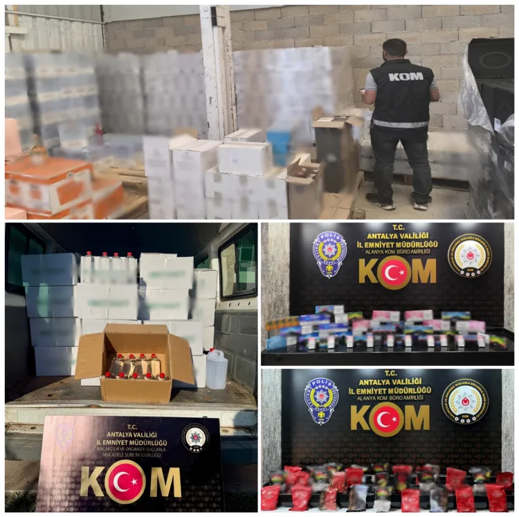 Antalya’da Kaçakçılık Operasyonunda 10 Gözaltı