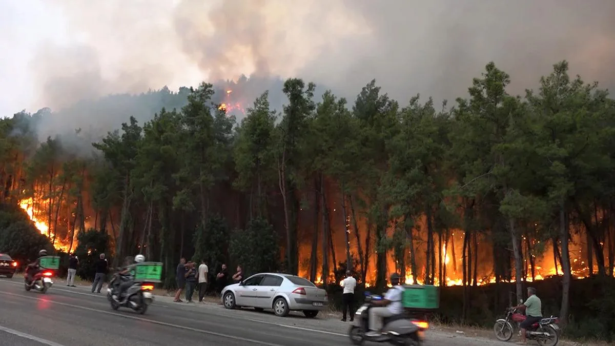 Antalya Yangınında Mahalleli Seferber Oldu!