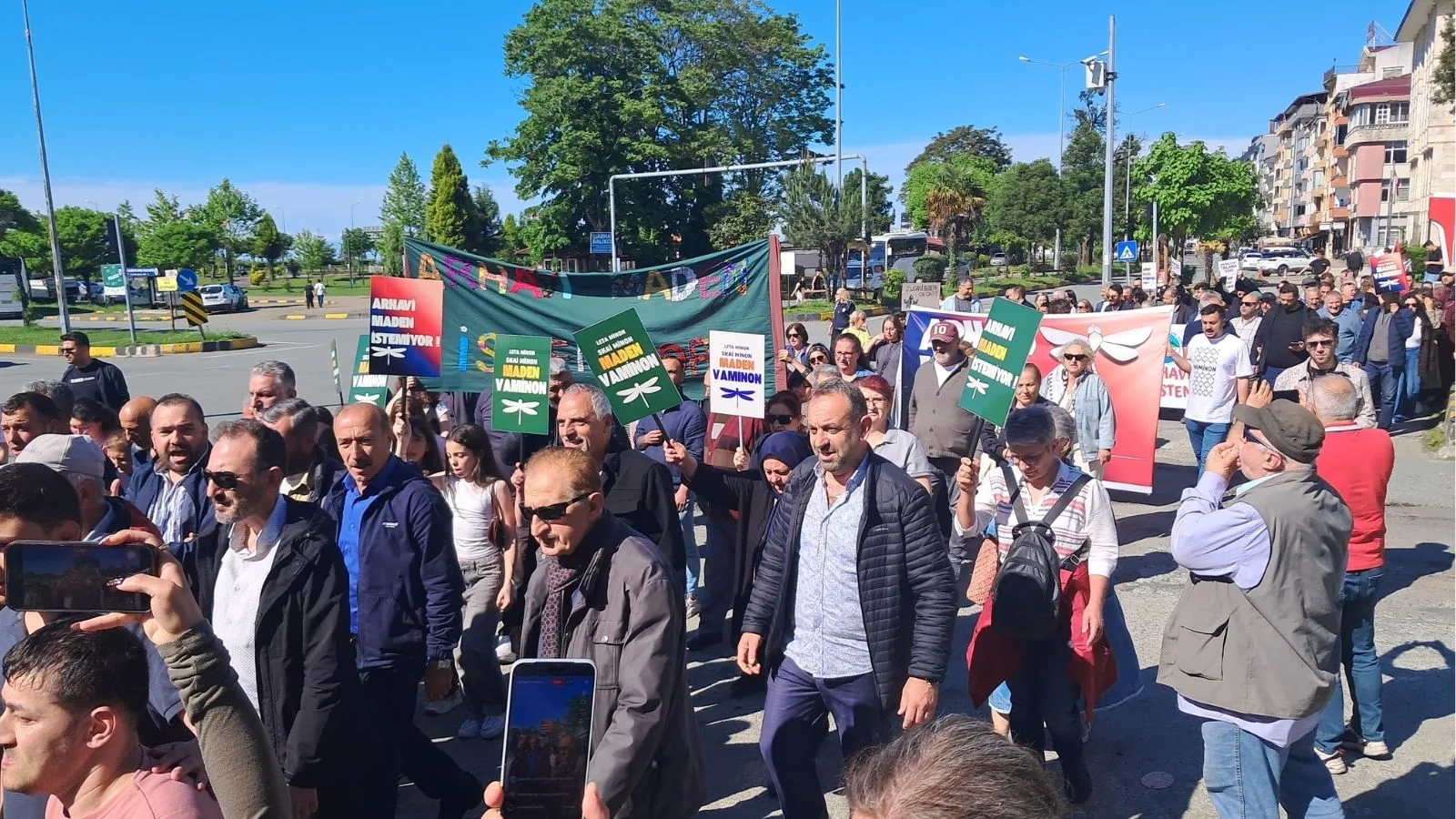 Arhavi’de Maden Protestosu: Cennetimizi Savunuyoruz!