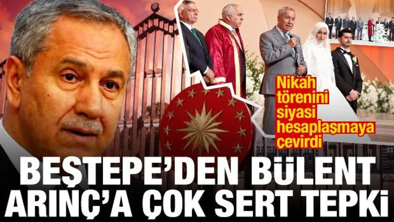 Arınç’tan Nikah Töreninde Siyasi İfadelere Tepki!