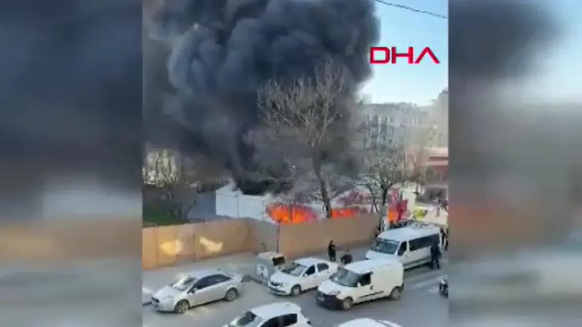 Arnavutköy’deki İftar Çadırında Yangın Çıktı!