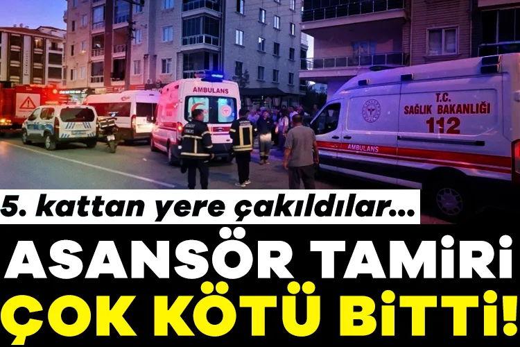 Asansör Tamiri Korkunç Bir Kazayla Sonuçlandı!