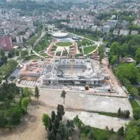 Atatürk Spor Salonu hızla yükseliyor