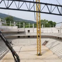 Atatürk Spor Salonu hızla yükseliyor