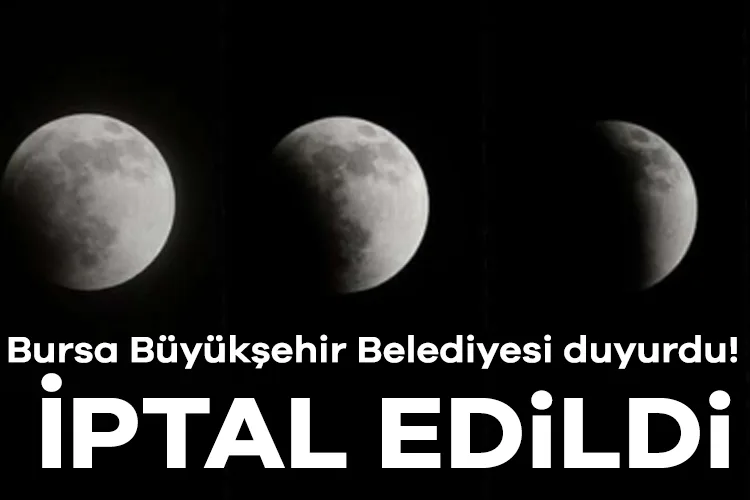 Ay Tutulması Etkinliği Hava Koşulları Nedeniyle İptal!