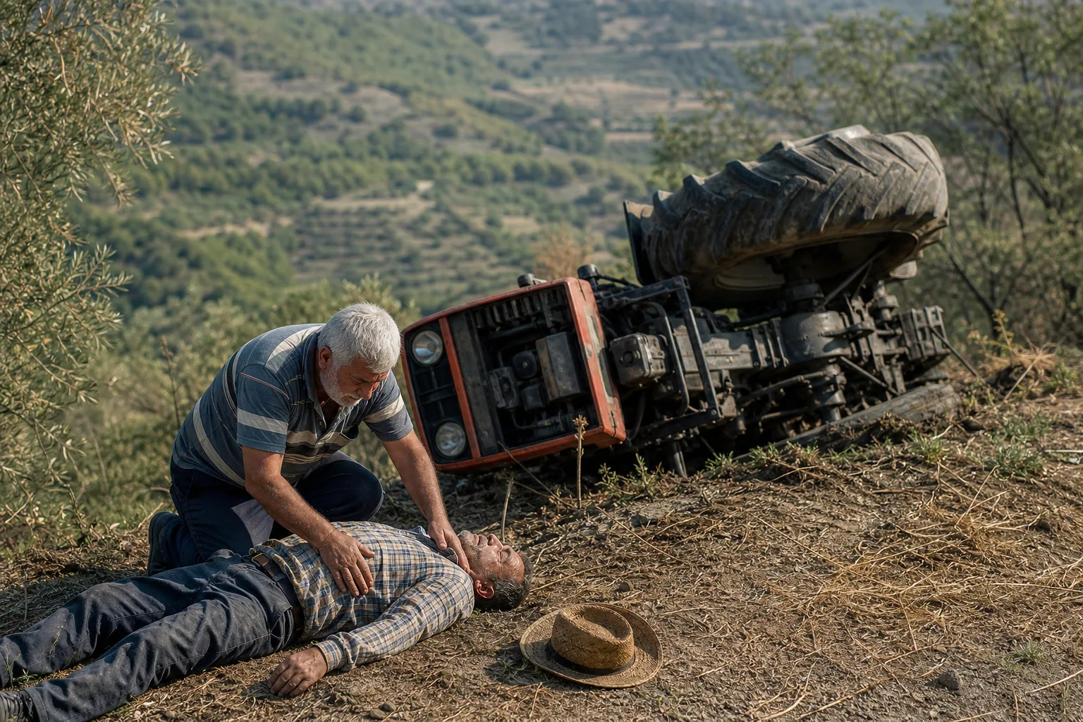 Aydın’da Traktör Devrildi: 1 Ölü, 1 Yaralı