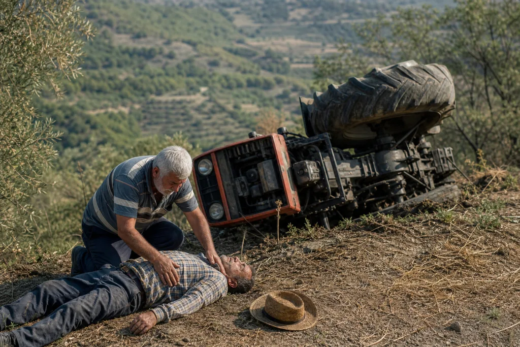 Aydın’da Traktör Devrildi: 1 Ölü, 1 Yaralı