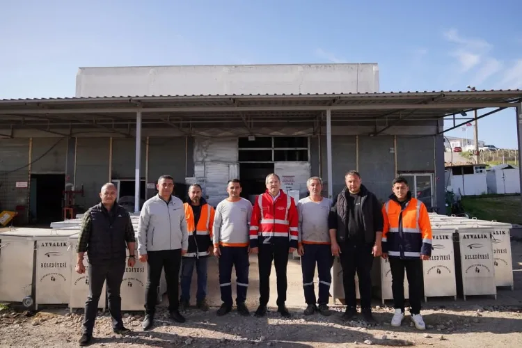 Başkan Mesut Ergin Çöp Konteynerlerini Kendimiz Üretiyoruz
