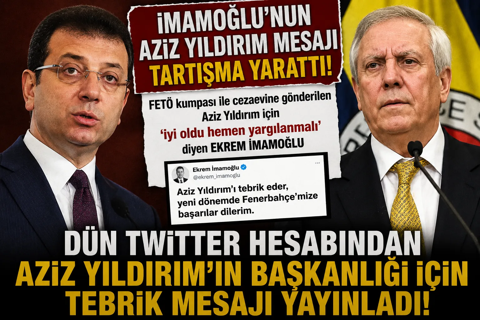 Aziz Yıldırım Paylaşımı Sonrası Gözler İmamoğlu’nun Eski Sözlerine Çevrildi!