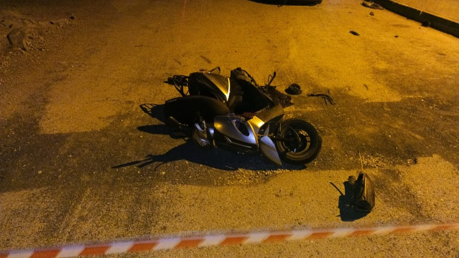 Baba ve Oğul Motosiklet Kazasında Yaralandı