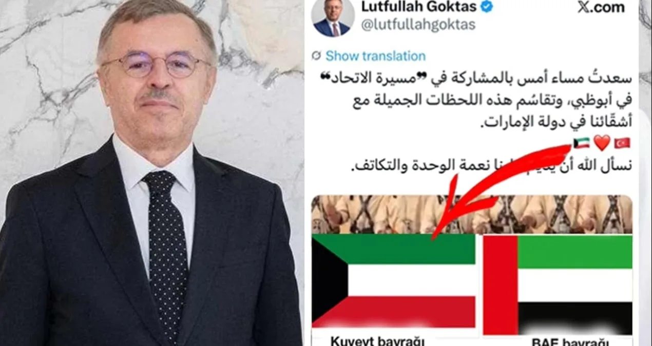 BAE Büyükelçisi’nden Skandal Bayrak Hatası!