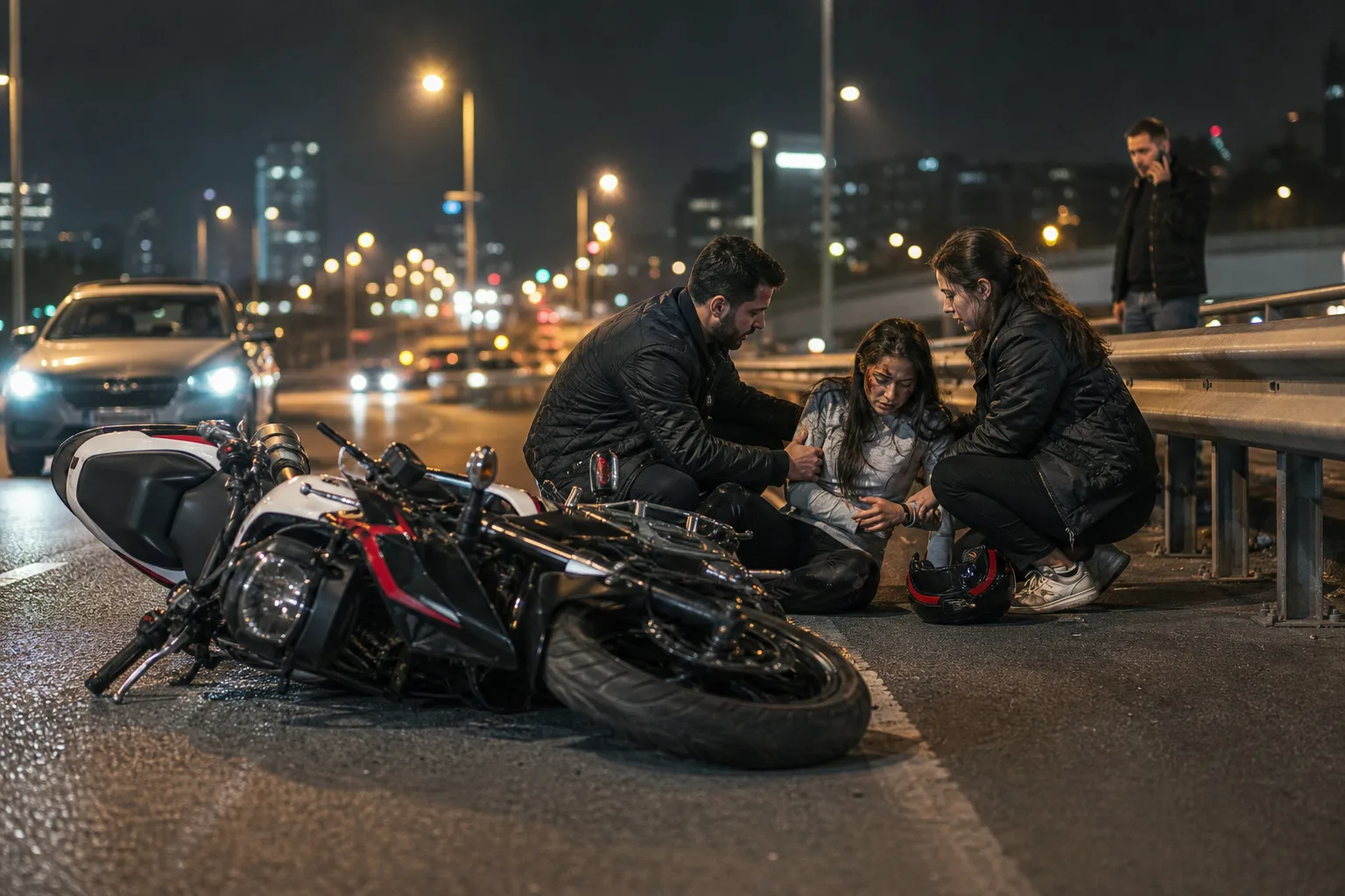 Bağcılar’da Motosiklet Kazasında İki Kişi Yaralandı
