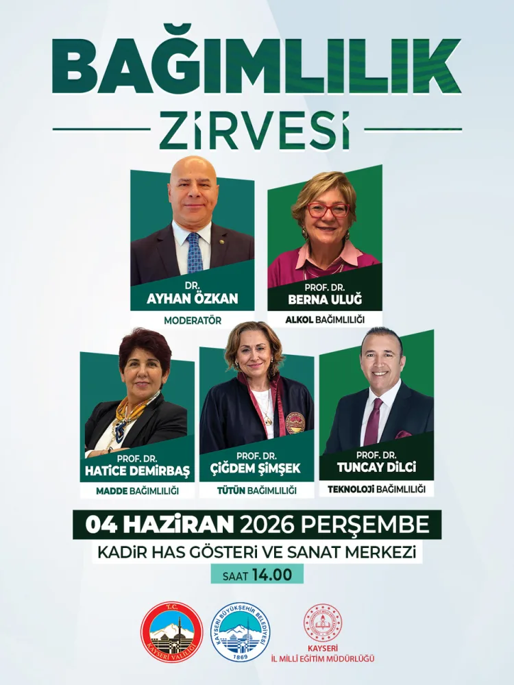 Bağımlılık Zirvesi: Uzmanlar Kayseri’de Buluşuyor