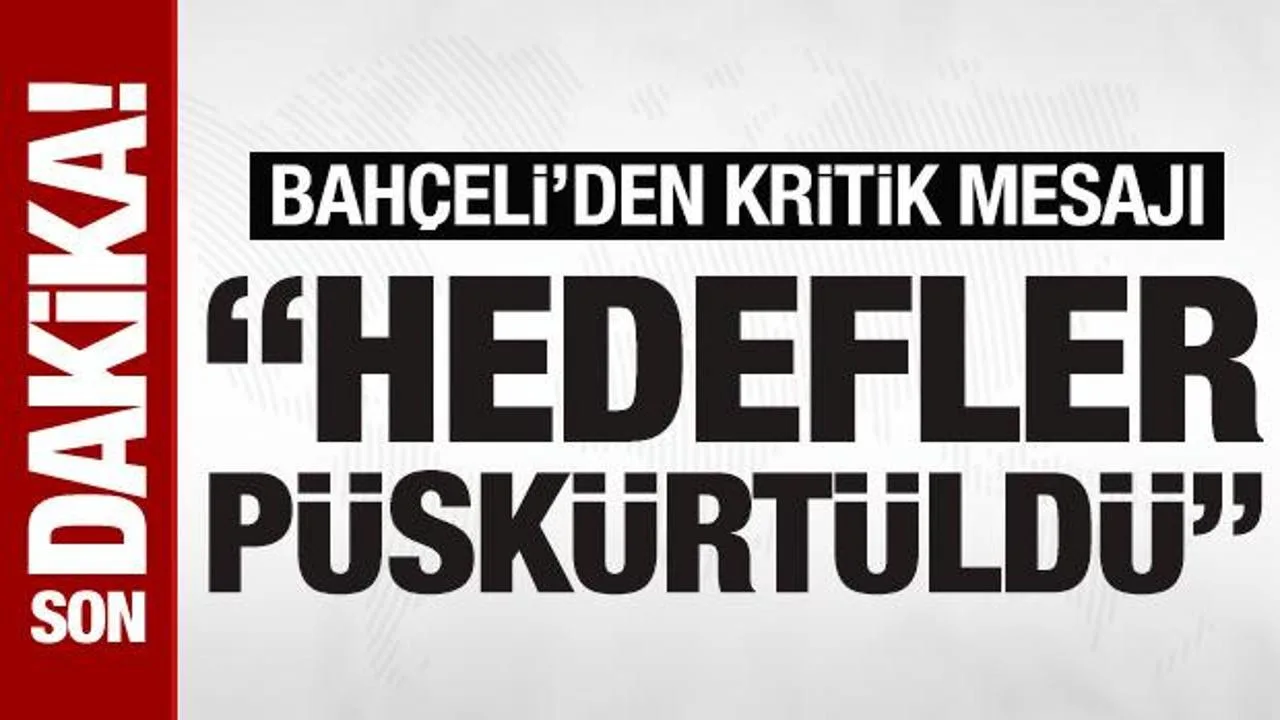 Bahçeli: Çanakkale Ruhuyla Geçilemeyeceğiz