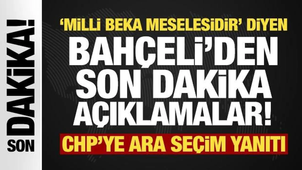 Bahçeli’den 23 Nisan Mesajı: Eğitim ve Güvenlik