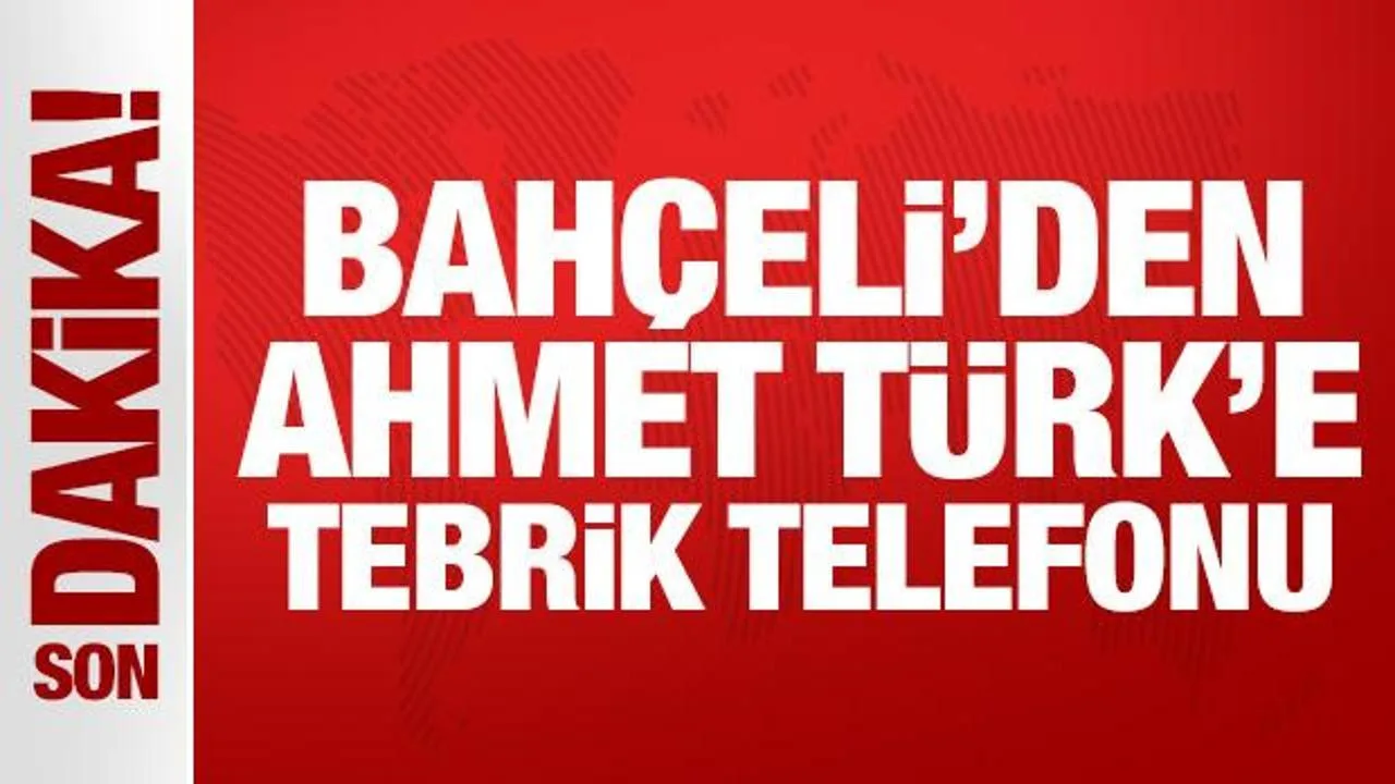 Bahçeli’den Ahmet Türk’e Telefonla Destek