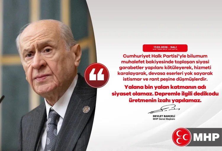Bahçeli: “Muhalefet Yalnızca Fitne ve Fesat Peşinde”