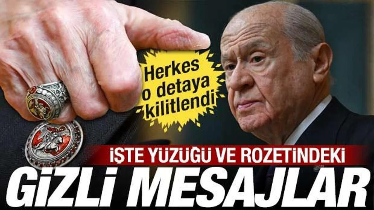 Bahçeli’nin Aksesuarlarıyla Tarihi Mesajı!