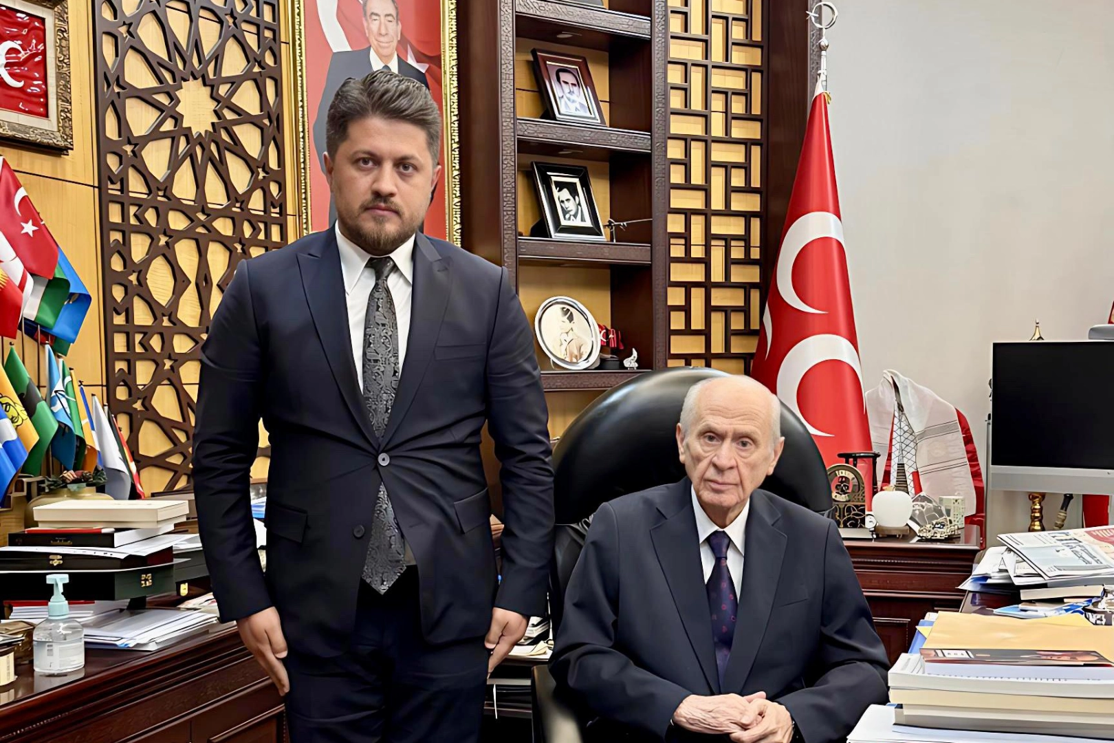 Bahçeli, Onikişubat İlçe Başkanı Satıcı’yı Ağırladı