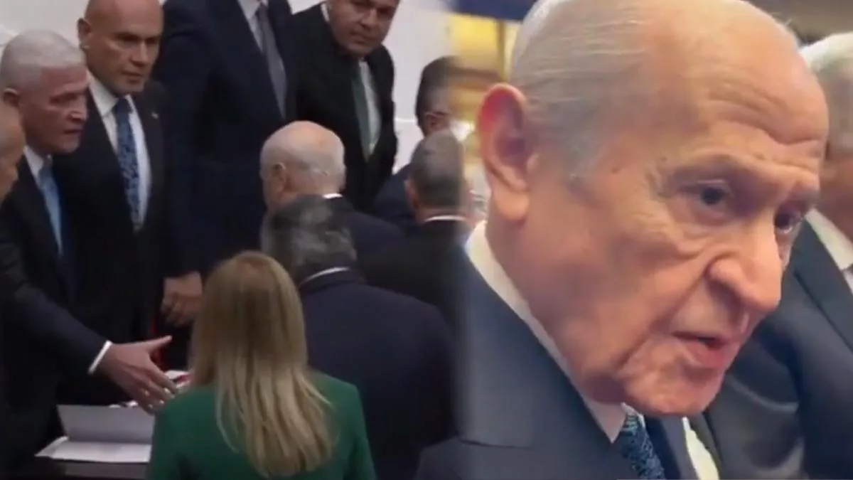 Bahçeli ve Dervişoğlu’ndan Sürpriz Tokalaşma!