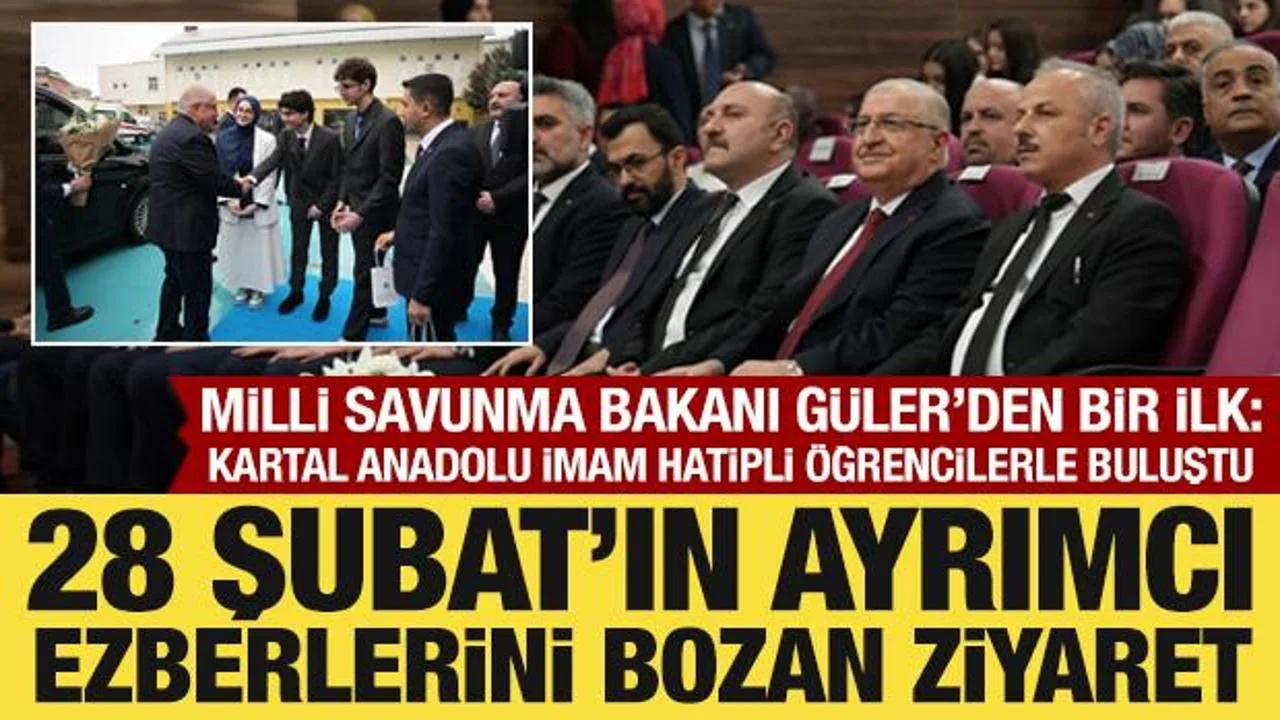 Bakan Güler’den İmam Hatip Lisesi’ne Ziyaret