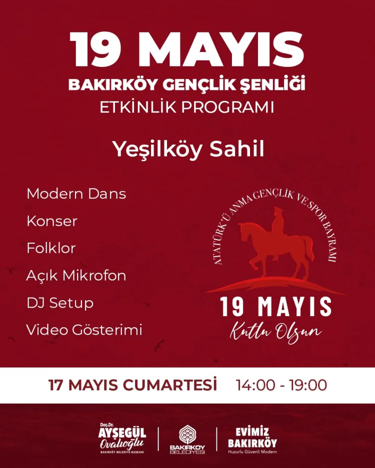Bakırköy’de 19 Mayıs Coşkusu Başlıyor!