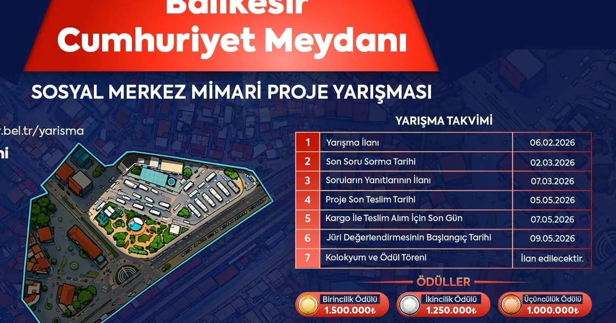 Balıkesir’de Cumhuriyet Meydanı İçin Yarışma!