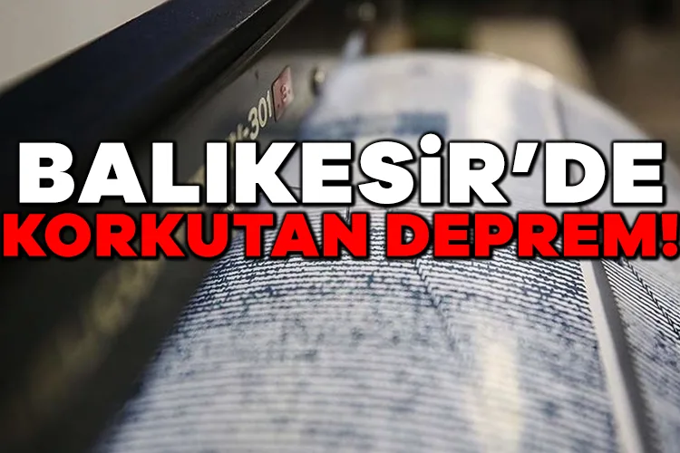 Balıkesir’de Gece 4.1 Büyüklüğünde Deprem!