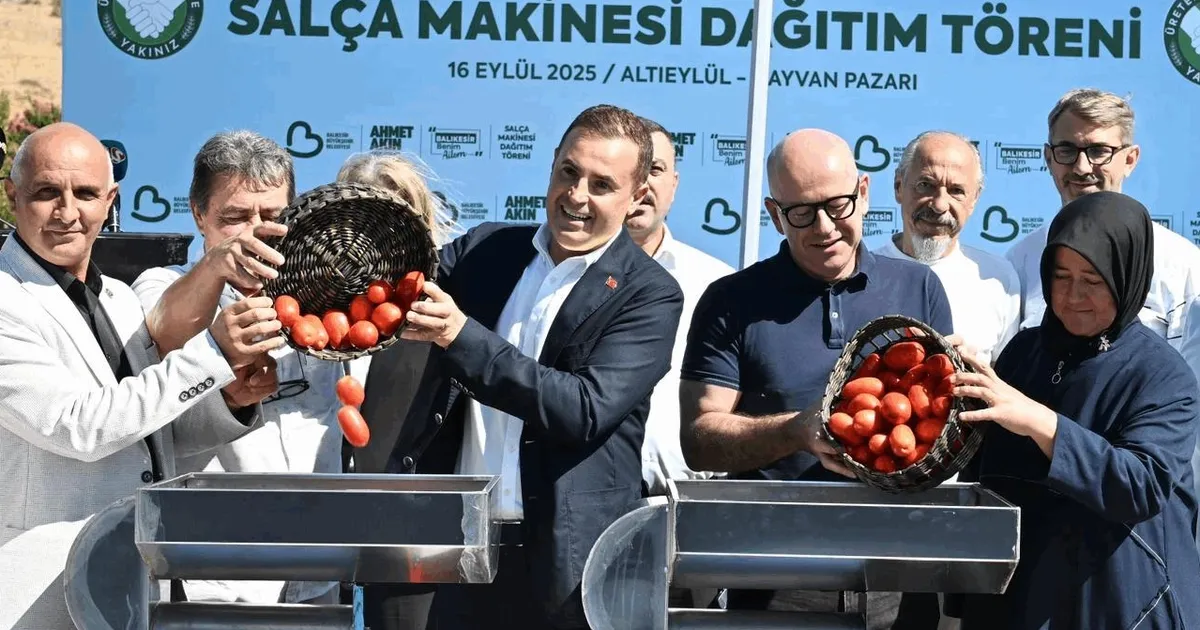 Balıkesir’den Üreticilere Salça Makinesi Desteği!