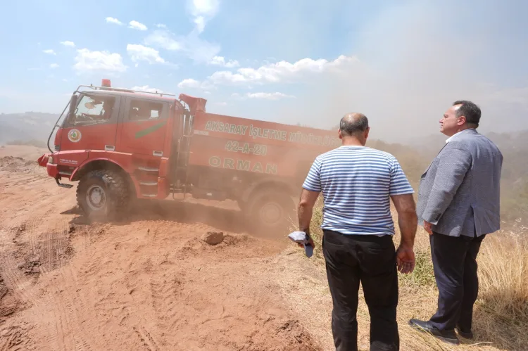 Başkan Dutlulu, Yangınla Mücadeleyi Yerinde İnceledi