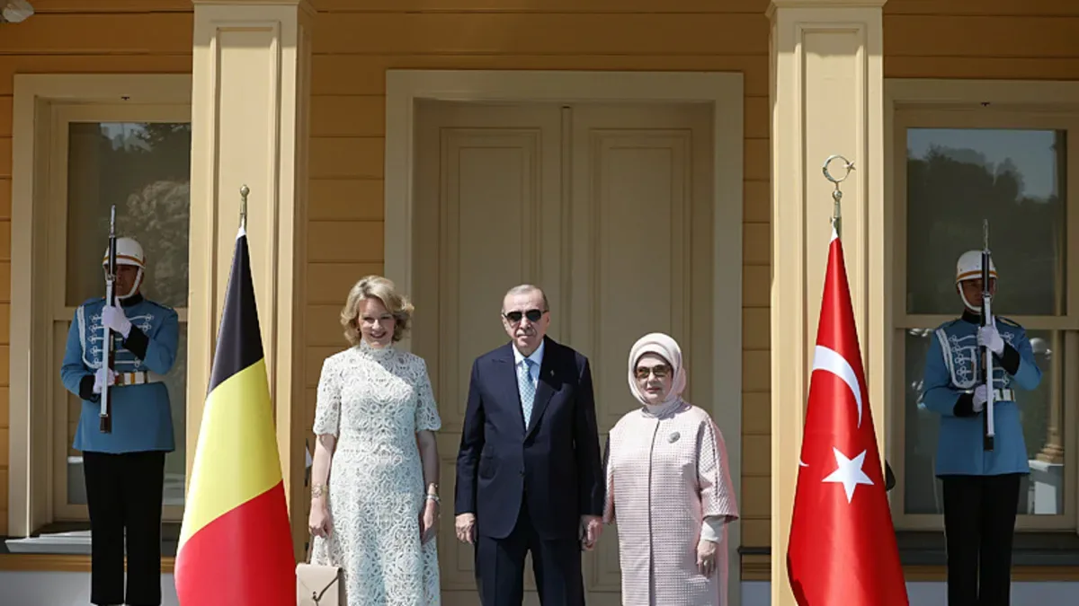Başkan Erdoğan, Belçika Kraliçesi’ni Ağırladı