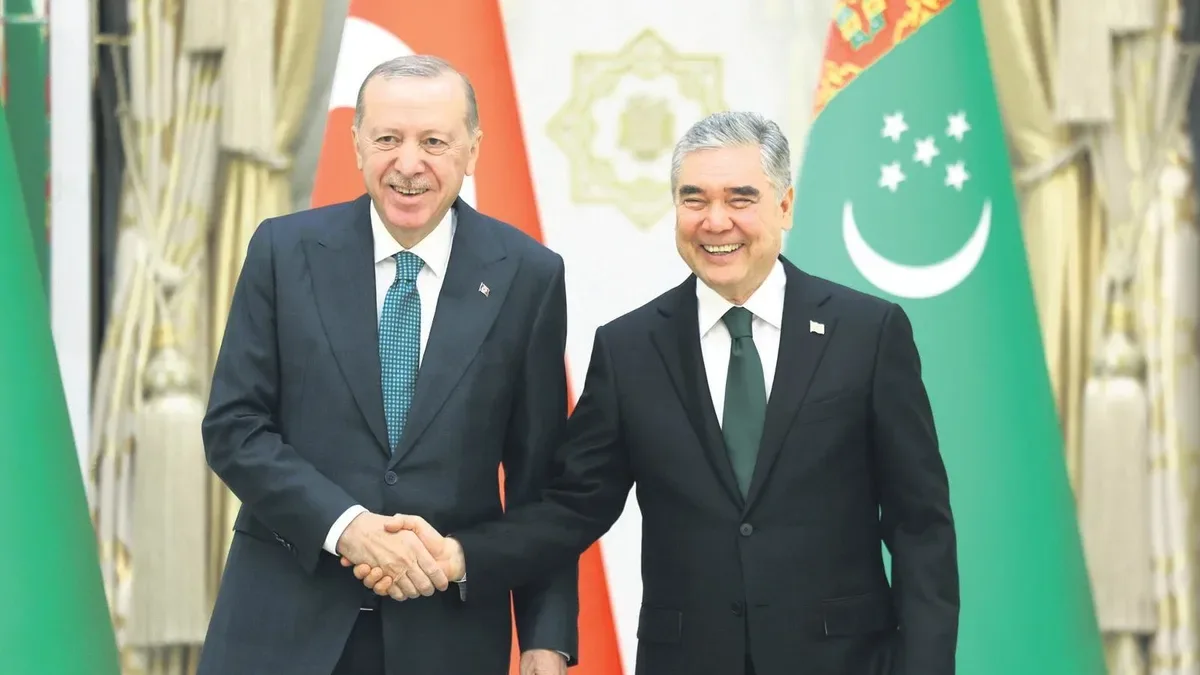Başkan Erdoğan Türkmenistan’da Önemli Temaslar