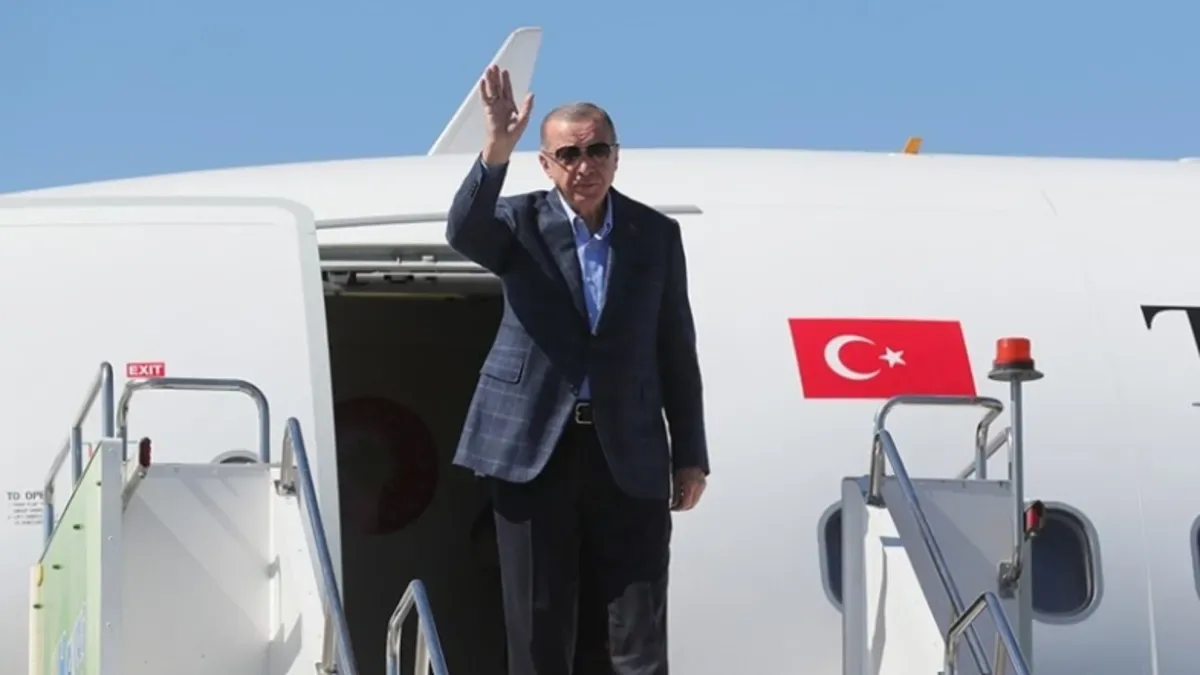 Başkan Erdoğan Türkmenistan’dan Dönüş Yaptı
