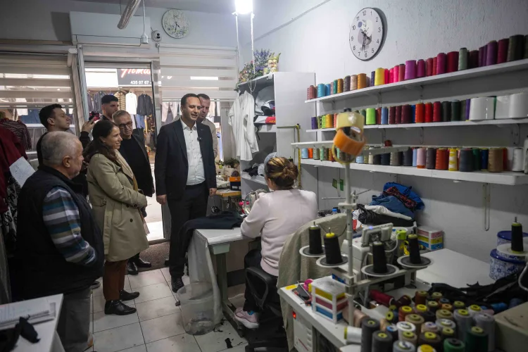 Başkan Eşki, Çamdibi’nde Esnafla Buluştu