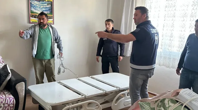 Başkan Ünal’dan Hastaya Anında Hasta Yatağı Desteği