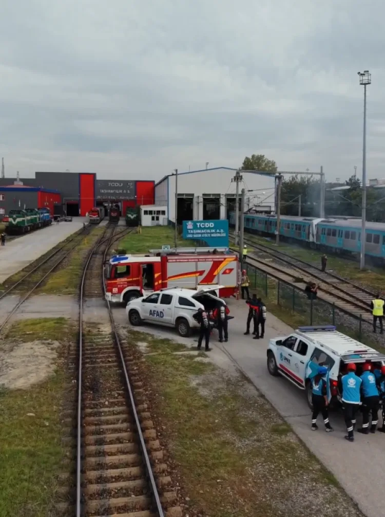 Başkentray’da Yangın Senaryolu Acil Eylem Tatbikatı Yapıldı