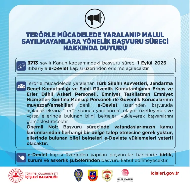 Başvurular e-Devlet’ten, belge toplama dönemi sona erdi!