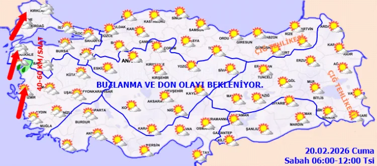Batıda Yağmur, İç Anadolu’da Buzlanma Tehlikesi!