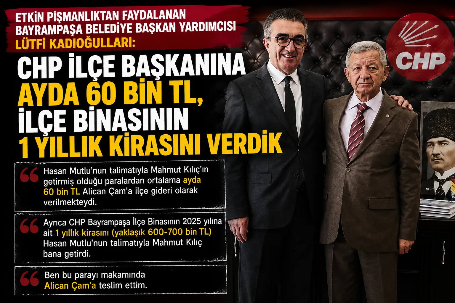 Bayrampaşa Dosyasında Şok İfade: “1 Yıllık Kirayı Biz Ödedik!”