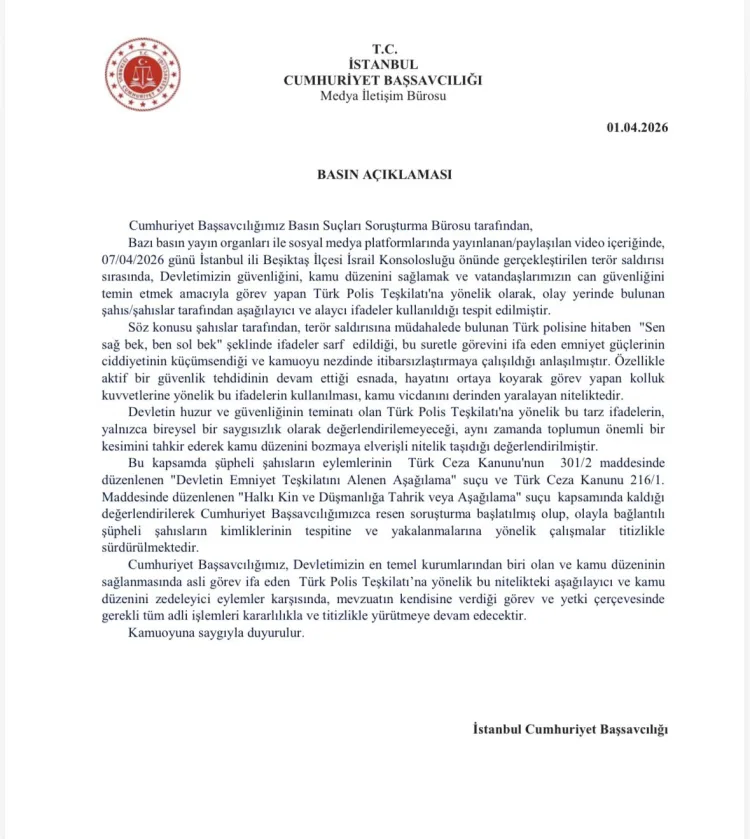 Beşiktaş’taki Terör Saldırısına Soruşturma!