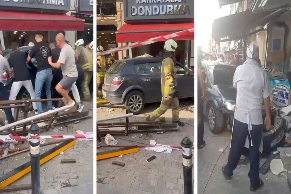 Beykoz’da Otomobil Yayaların Arasına Daldı, Yaralılar Var