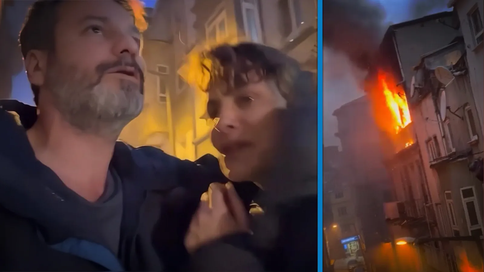 Beyoğlu’nda Yangın: Umut Özkan Eşiyle Kaçtı!