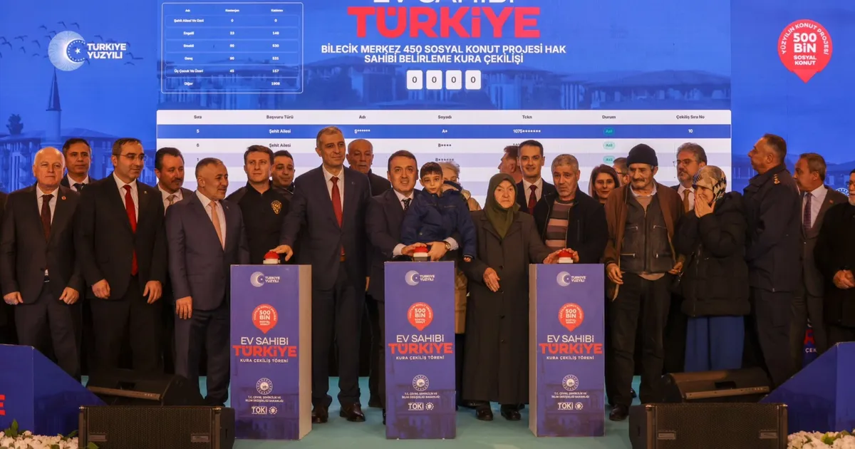 Bilecik’te 1.419 Sosyal Konut Kurası Heyecanı!