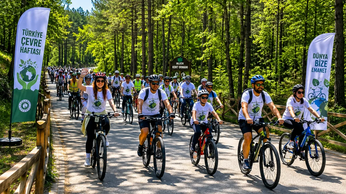 Bilecik’te Çevre Haftası Bisiklet Turu Düzenlendi