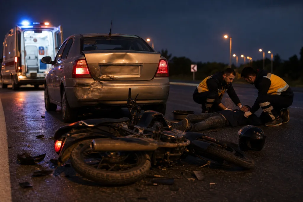 Bilecik’te Motosiklet ve Otomobil Çarpıştı: 1 Yaralı