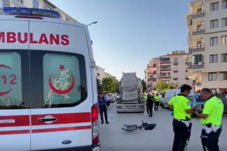 Bisikletli Çocuk Tırın Altında Can Verdi